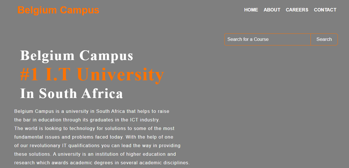 Project 3: University Website App